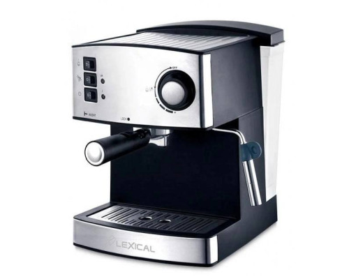 Кофемашина Lexical LEM-0602 напівавтомат кавоварка Espresso з капучинатором 850W
