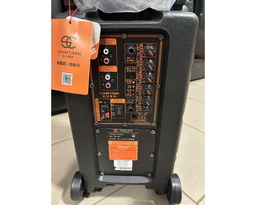 Акумуляторна колонка SOONTRAN SS1-08 / 100 W (USB/Bluetooth/2 радіомікрофони) 