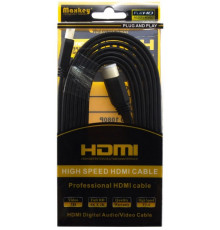 Кабель HDMI 3м плоский чорний Maxkey