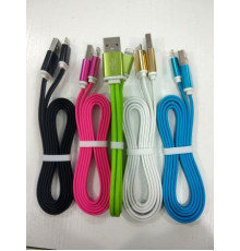 Кабель USB-Lightning (Apple) I11 локшина в кольорі