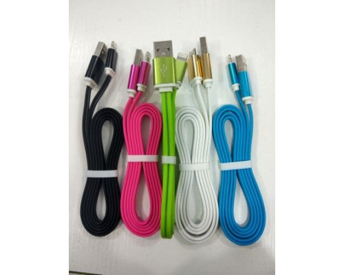 Кабель USB-Lightning (Apple) I11 локшина в кольорі