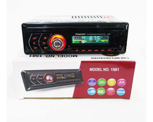 Автомагнітола 1DIN MP3 1581 RGB