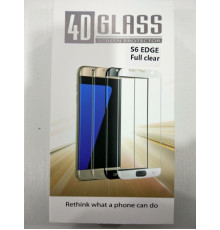 Панель передня 4D GLASS S6 edge (Full clear, white, black, gold, blue)