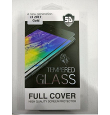 Панель передня 5D GLASS J3 2017 (White, black, gold)