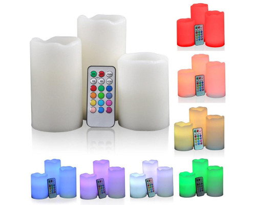 Нічник 3 свічки Luma Candles Color Changing