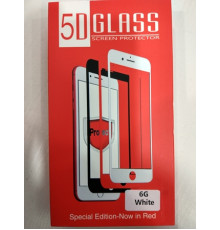 Панель передня 5D GLASS 6G White (червона коробка)