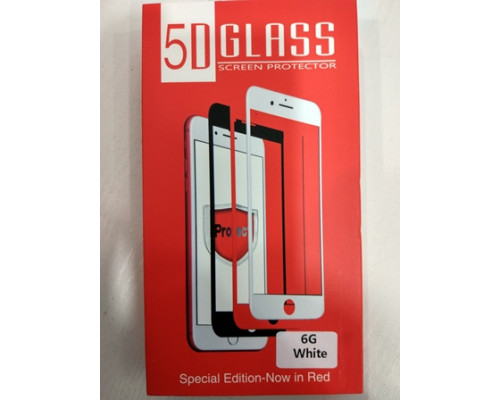 Панель передня 5D GLASS 6G White (червона коробка)