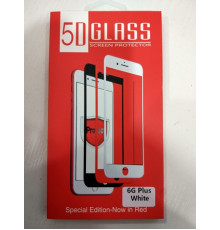Панель передня 5D GLASS 6G Plus White (червона коробка)