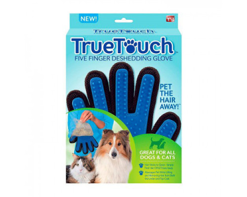 Рукавичка для вичісування вовни True Touch (w-11,13)