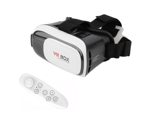 Окуляри віртуальної реальності VR BOX із пультом (white)