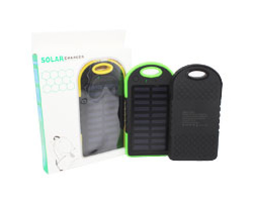 Power Bank 30000 mAh Solar із сонячною батареєю (решітка, гумовий)