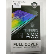 Панель передня 5D GLASS A7 2017 (White, black, gold)