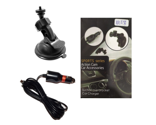 Тримач для екшн камери + micro USB від 12V