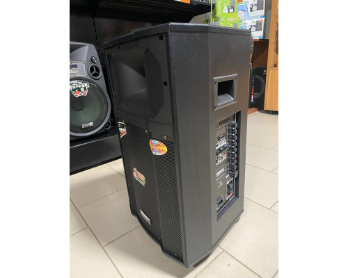 Портативна колонка з мікрофонами TMS QX-1209 300W (USB/Bluetooth/FM/Пульт ДК)