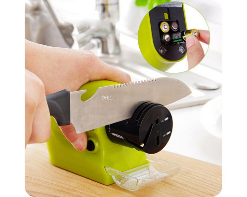 Точилка для ножів та ножиць на батарейках Sharpener for knives and scissors electric (MW-23)