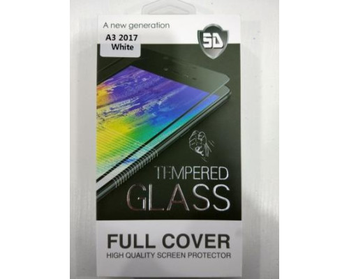 Панель передня 5D GLASS A3 2017 (White, black, gold)