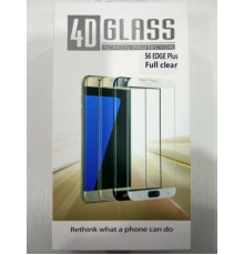 Панель передня 4D GLASS S6 edge plus (Full clear, white, black, gold, blue)