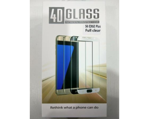 Панель передня 4D GLASS S6 edge plus (Full clear, white, black, gold, blue)