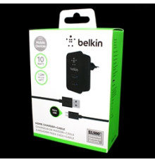 Зарядка Belkin 220v квадрат 2 USB + шнур Iph/Sam