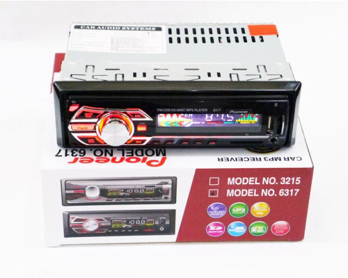 Автомагнітола 1DIN MP3 6317 RGB