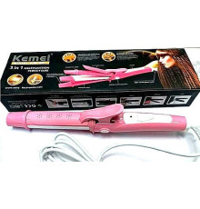 Плойка-праска Kemei GB-KM-987 3в1 рожева
