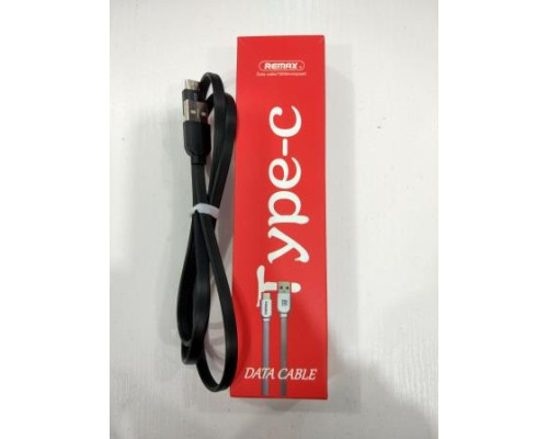 Кабель USB-Type-C T1 Remax чорна локшина у червоній коробці