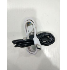 Кабель USB-Type-C T3 круглий (чорний, білий)