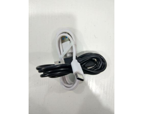 Кабель USB-Type-C T3 круглий (чорний, білий)