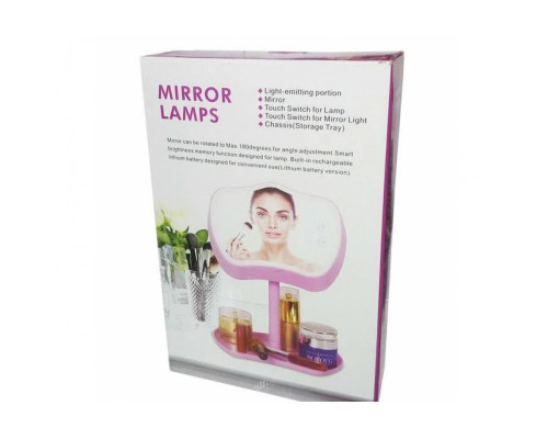 Дзеркало з підсвіткою та підставкою mirron lamps (w-58)