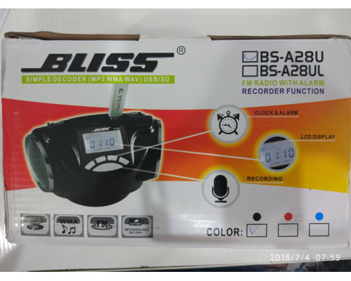 Радіоприймач BLISS BS-A28U