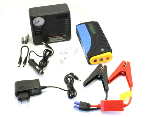 Пускозарядний пристрій JUMPSTARTER TM19F (68800 mAh) + компресор (300/600A)