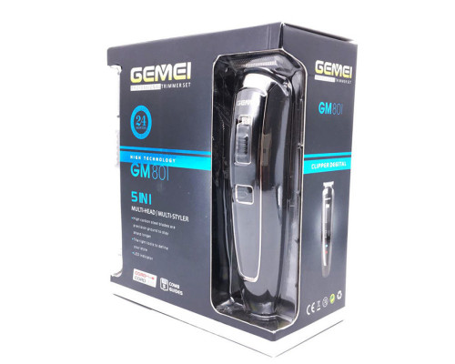 Машинка для стрижки Gemei GM 801 5в1