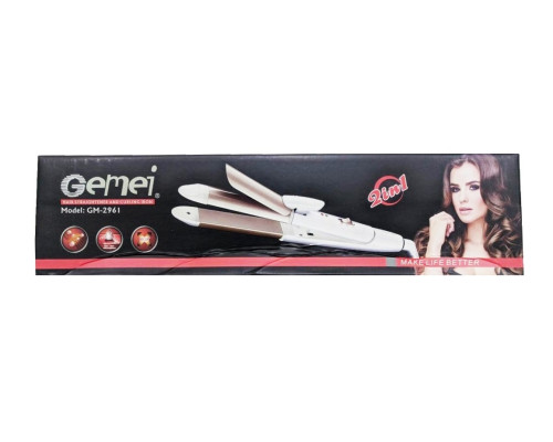 Плойка-праска-гофре Gemei GM 2961 2в1