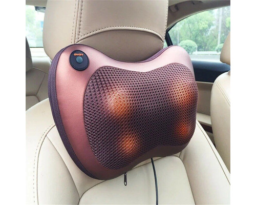 Масажер-подушка для шиї Massage pillow CHM-8028 (8 РОЛИКІВ обертання в обидва боки 360 °)