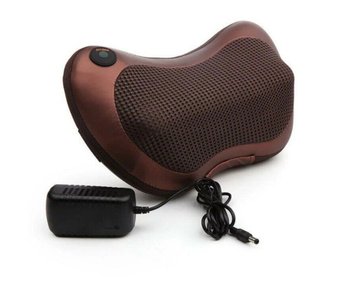 Масажер-подушка для шиї Massage pillow CHM-8028 (8 РОЛИКІВ обертання в обидва боки 360 °)