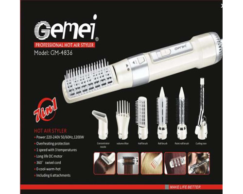 Фен Gemei GM 4836 7в1
