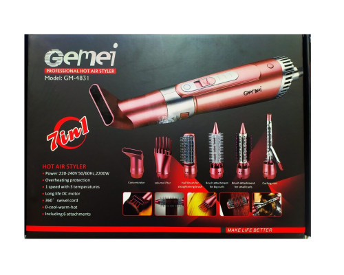 Фен Gemei GM 4831 7в1