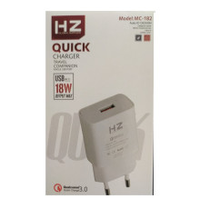 Зарядний пристрій 220V HZ MC-182 + microUSB кабель