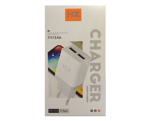 Зарядний пристрій 220V HZ MC106 + microUSB кабель