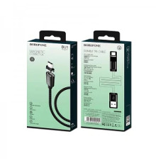 Кабель USB-MicroUSB BOROFONE BU1 магнітний