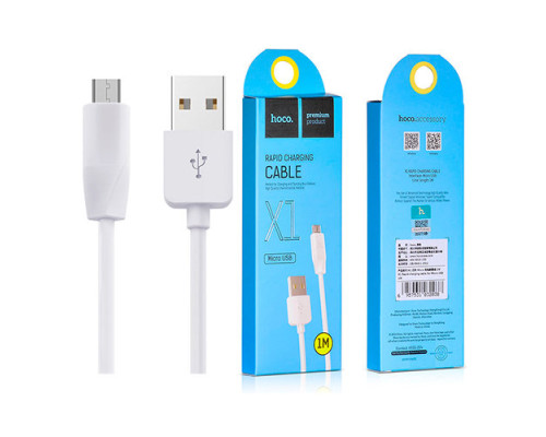 Кабель USB-MicroUSB HOCO X1 (1m)