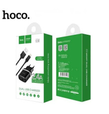 Зарядний пристрій 220V HOCO C12+кабель Iph-USB