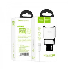 Зарядний пристрій 220V HOCO C59A+кабель Iph-USB