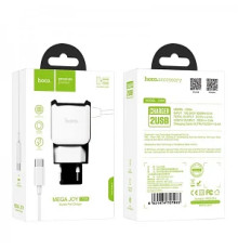 Зарядний пристрій 220V HOCO C59A+кабель Type-C-USB