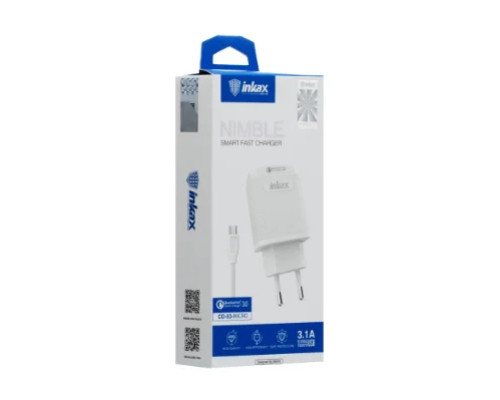 Зарядний пристрій 220V INKAX CD-53 + microUSB кабель