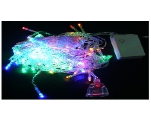 Гірлянда RD-7164 бахрама 100LED 2,2х0,6м із заглуш., Провід-Силікон, Колір ламп-Мікс