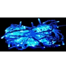 Гірлянда RD-7114 бахрама вулиця 120LED (Ø 3,3) 4м, 30/50/70см (флеш) Провід-Білий, Колір ламп-Синій