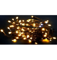 Гірлянда RD-7117 Бахрам вулиця 120LED (Ø 3,3) 4м, 30/50/70см (флеш) Провід-Чорний, Колір ламп-Теплий