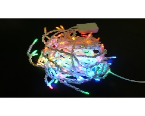 Гірлянда RD-7079 Бахрам вулиця 120LED (Ø 3,3) 4м (контроль.220V) Провід-Білий, Колір ламп-Мікс