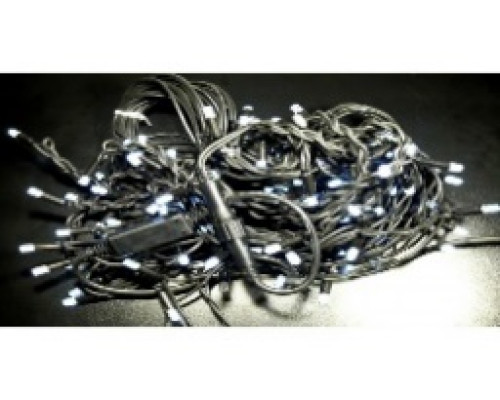 Гірлянда RD-7080 бахрама вулиця 120LED (Ø 3,3) 4м (контрол.220V) Провід-Чорний, Колір ламп-Білий